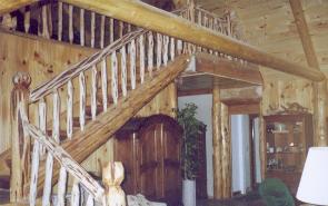 Main Stairway, Cedars on the Brazos B & B