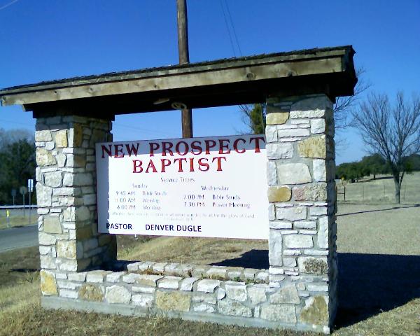 New Prospect Baptist Church and School, Nemo, Texas, by John Cunyus