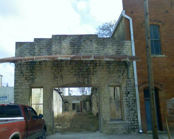 Ruined Downtown Building, Hico, Texas, by John Cunyus