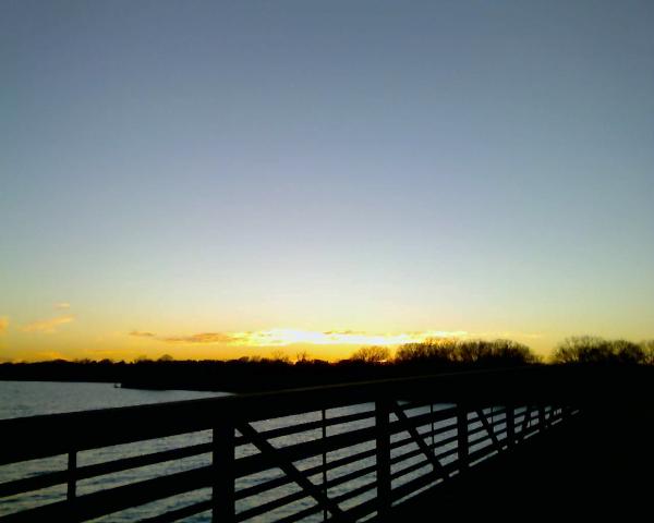 Bridge at Sunset, White Rock Lake, Dallas, Texas